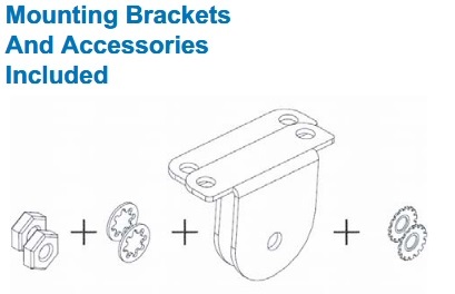 ALLANSON LED SABER 2 (2)-MOUNTING BRACKETS